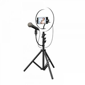 On Air 8” LED Ring Light Studio Pro w Tripod & Phone Mount Extends 5FT NEW